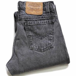 ★90s USA製 Levi'sリーバイス 40506 ブラック デニムパンツ w28 L32★ビンテージ ジーンズ スリム ストレート 黒タブ サークルR