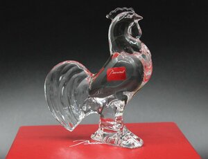  baccarat . main chicken chicken . crystal clear objet d'art ornament 