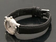 1円【 ティファニー TIFFANY＆Co. 】アトラスドーム 25mm SV/革 クォーツ レディース 箱 13561-0_画像7