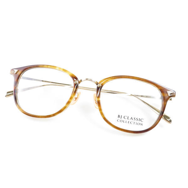 BJ CLASSIC COLLECTION◇新品未使用◇青いブロータイプメガネ◇ S