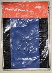 スバル プレイフルポーチ 青　ブルー　Playful Pouch 未使用 非売品 SUBARU カー用品 車 ポーチ ティッシュ　ポケット　ノベルティ