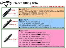 キャロウェイ callaway スリーブ EPIC EPIC SUB ZERO ビッグバーサ 815 816 X2 HOT 適合対応 335tip 8.5mm 用 非純正_画像4