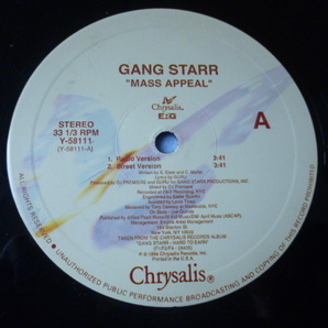 Gang Starr / Mass Appeal 試聴可 12 最高名曲 HIPHOP CLASSIC DJ PREMIER プロデュースの画像1