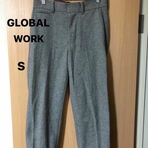 パンツ GLOBAL WORK グローバルワーク アンクル丈パンツ グレー Sサイズ