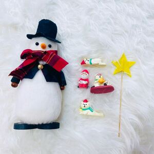 スノーマン コンコンブル クリスマス サンタ くま 置物 オブジェ 飾りセット xmas デコレーション オブジェ
