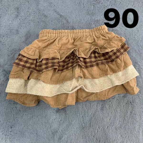 ブラウン キュロット スカート ブルマ 90