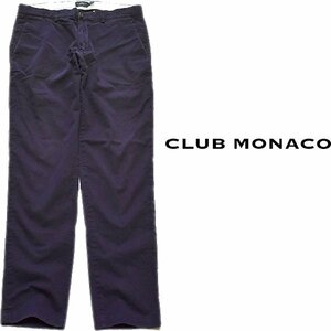1点物◆クラブモナコClub Monacoカラーチノパン古着メンズ32レディースOKアメカジブランド90sストリート/スポーツ紫スラックスパンツ784668