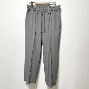 良品 Iroquois イロコイ ストレッチワイドイージーパンツ 定価25,300円 2(M) 送料520円〜 T/R 2WAY DRY GABA EASY PANTS スラックス グレー