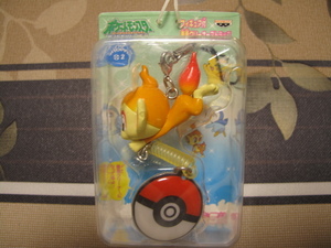 新品　ポケットモンスター　ダイヤモンド＆パール　ヒコザル　フィギュア付　画面クリーナー　ストラップ アミューズメント専用景品 非売品