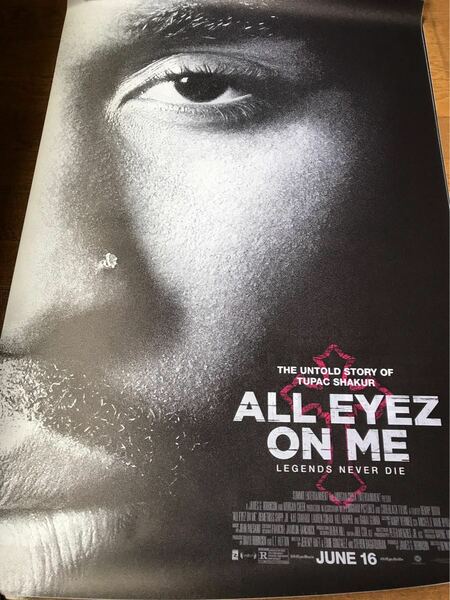 all eyez on me 2pac ポスター 60×90 ラップ ヒップホップ hiphop 日本未発売 アメリカ USDM badhop