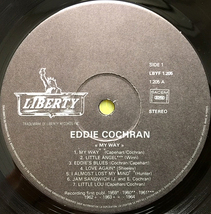 ★エディ・コクラン EDDIE COCHRAN「MY WAY」仏盤LP(1978年)★_画像4