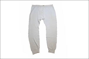 [L 38-40] SAUGATUCKso-ga tuck термический брюки USA производства белый patch нижний одежда Vintage Vintage б/у одежда Old EB324