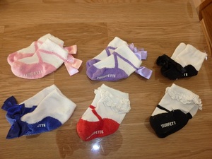  trumpet baby socks socks ribbon ba Rely na0 months ~1 -years old for 6 point set 