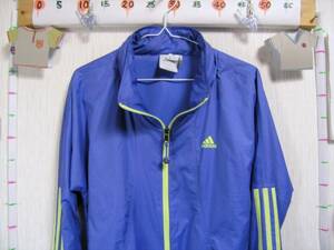 ♪服1214_P5♪ レディース　長袖　ジャンパー(ウインドブレーカー) adidas アディダス サイズＳ Used ～iiitomo～