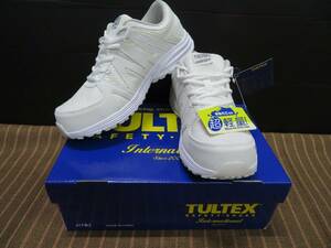  I tosTULTEX super light weight resin . core safety shoes AZ-51649[001 white *25.0cm] light work oriented goods ., prompt decision 2250 jpy *