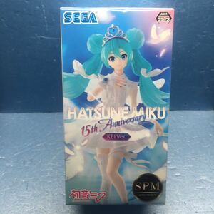 初音ミクシリーズ スーパープレミアムフィギュア 初音ミク 15th Anniversary KEI Ver フィギュア　未開封新品