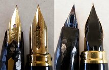 1円～　おたからや□M1116-16　PLATINUM プラチナ万年筆 革巻き ペン先18K刻印×2/PLATINUM プラチナ万年筆 ペン先18K-WG刻印×2　計4点　_画像6