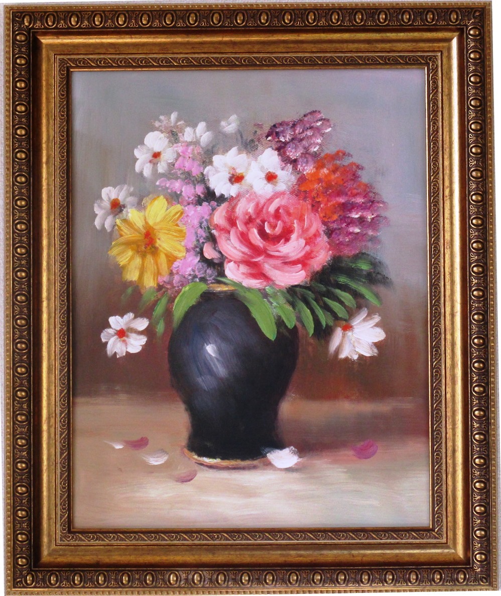 Peinture Peinture à l'huile Peinture de paysage Vase à fleurs F6 WG129 Grand prix. Pourquoi ne pas changer l'image de votre chambre, peinture, peinture à l'huile, Nature, Peinture de paysage