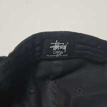 【STUSSY】【ステューシー】【帽子】【キャップ】【黒色】【サイズフリー】_画像5