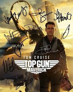  abroad postage included top Gamma -velik Tom cruise . made all cast autograph poster 