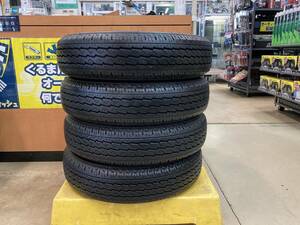 ☆ブリヂストン V600 155/80R14 88/86N LT バン用 ラジアル タイヤ 14インチ 2022年製造 4本 中古 BRIDGESTONE☆