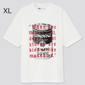 【送料無料】新品●XL.オーバーサイズ★アンディ・ウォーホル× 河村康輔 Tシャツ/キャンベルスープ缶/ホワイト 白●ユニクロ/LL