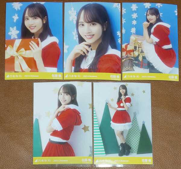乃木坂46 佐藤楓 2021.Christmas Web限定 生写真 クリスマス サンタ