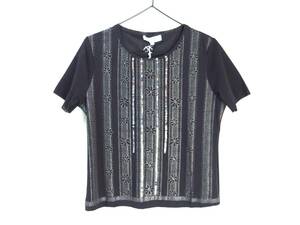 Saint Joie サンジョア ★ 半袖Tシャツ 黒 サイズ40 定価￥15,000