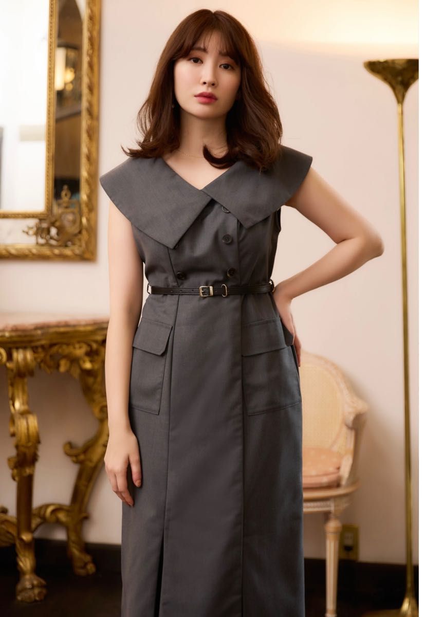 深緑(ふかみどり) Sommier Mermaid Knit Dress♡ nude petale