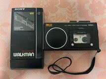 SONY WM-F404 カセット レコーダー AIWA アイワ TP-M12 レトロ　動作未確認　ジャンク品　2点_画像1