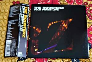 ☆彡紙ジャケ【帯付CD】ルースターズ / FOUR PIECES LIVE →1988年7月渋谷公会堂 ファイナルライヴ→花田裕之・大江慎也・CMC・鉄橋の下で