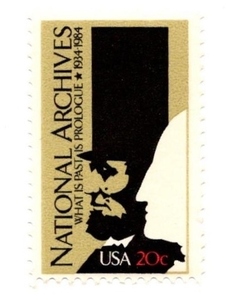 1984年 National Archives 50th Anniversary 記念切手 20セント