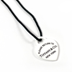  Tiffany TIFFANY&Co. necklace pendant return tu Heart plastic / silver 925 white accessory 