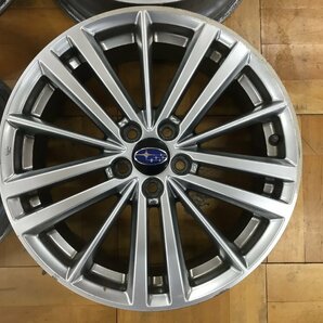 スバル 純正 17×7J＋48 PCD100 ハブ径54 ホイールのみ 4本セット  2201195  2G4-1  陽の画像3