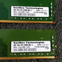 【中古】DDR4メモリ 8GB(4GB2枚組) SanMax SMD4-U4G28MB-24RK [DDR4-2400 PC4-19200]_画像5