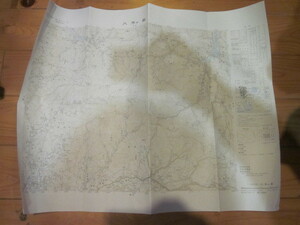 古地図　八方ヶ岳　5万分の1地形図◆昭和５５年◆福岡県　大分県　熊本県