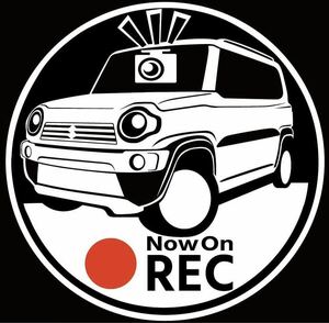 スズキ　ハスラー　ドラレコ　ドライブレコーダー　ステッカー　無料車種やカラー変更可能です