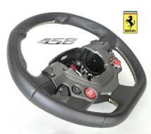 USED 在庫・美品！ FERRARI フェラーリ 458 イタリア F12 OEM　純正 黒本革 ステアリング　ハンドル By 　JASTEC DESIGN_画像5