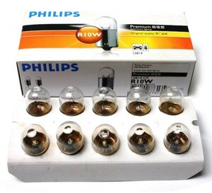 PHILIPSフィリップス補修用バルブ Premium R10W 12V 10W 10個箱