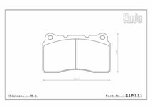 エンドレス ブレーキパッド MX72 EIP111 フロント ルノー MEGANE III2ドア クーペ DZF4R1 ENDLESS 足回り 送料無料_画像3