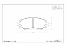 エンドレス ブレーキパッド SSY EP449 フロント トヨタ プリウスα ZVW40/41W (G's) ENDLESS 足回り 送料無料_画像3