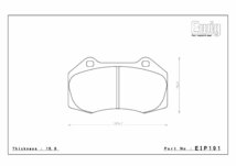 エンドレス ブレーキパッド MX72 EIP191 フロント フィアット 500 312142 ENDLESS 足回り 送料無料_画像3