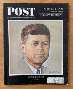 60's ヴィンテージUS雑誌『 POST 』1963年12/14号 J・F・ケネディー追悼号　アメリカンな広告多数 レア！