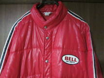 古着 BELL ベル 70s 純正 ダウンレーシングジャケット　中綿 ジャケット XLサイズ　ヘルメット チャンピオン champion BUCO_画像1