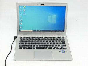 カメラ内蔵/13型/ノートPC/Windows10/新品SSD256/8GB/3世代i5/SONY　SVT13119FJS MS office2021ProPlus搭載　HDMI USB3.0