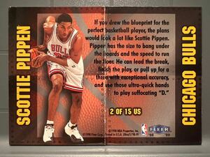 レア ブルズ Bulls 98 Skybox Unstoppable Scottie Pippen シカゴ スコッティ ピッペン NBA Panini Michael Jordan ジョーダン 同僚 バスケ