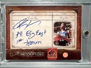 鬼レア/50 RC Inscription Auto 06 Upper Deck Rudy Gay ルディ・ゲイ NBA ルーキー サイン Panini Grizzlies バスケ Big East 1st Team