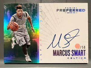 高級版直書50枚限定 Auto 15 Panini Preferred Marcus Smart マーカス・スマート NBA サイン ユニフォーム Celtics セルティックス バスケ