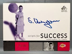 25/25 名選手直書 RC Auto 04 Upper Deck Sasha Vujacic サーシャ・ブヤチッチ NBA ルーキー サイン Lakers レイカーズ Panini バスケ 優勝