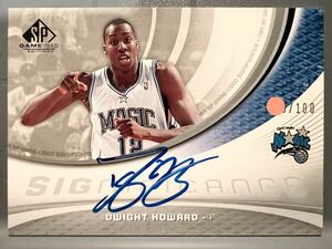 直書/100枚限定 Auto 05 Upper Deck Dwight Howard ドワイト・ハワード NBA 直筆 サイン バスケ Magic ユニフォーム Panini All-star 優勝